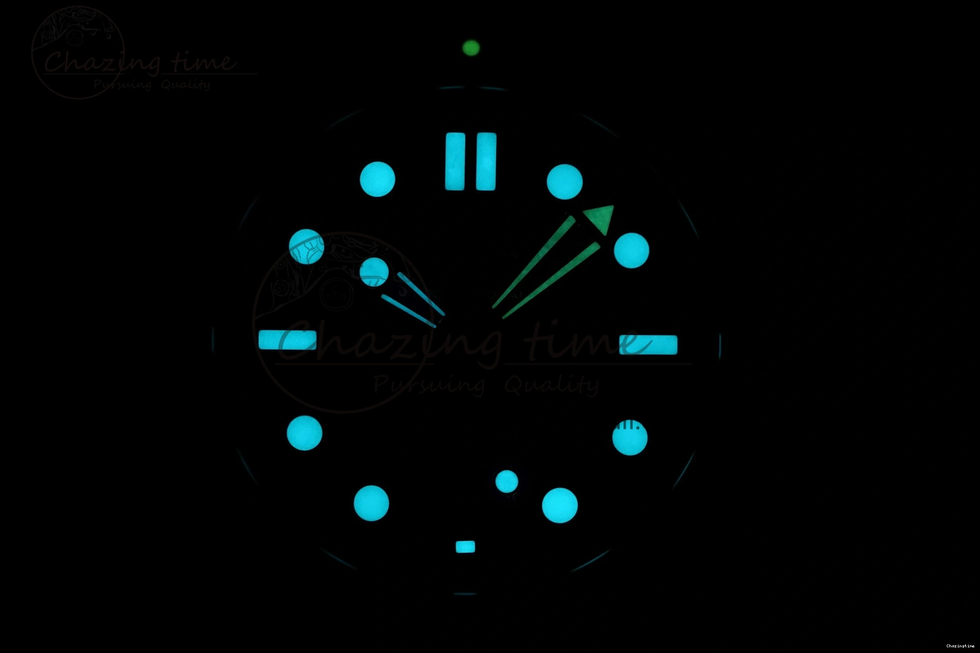 0406 Seamaster Diver 300M ZF 1:1 Best Edition Green Ceramic Green Dial on SS Bracelet A BestValue 7825